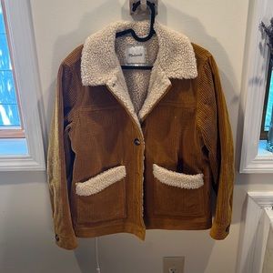Madewell Sherpa corduroy chore coat